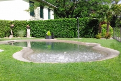 piscina naturale bio couture   con zona idromassaggio